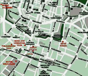 <b>Map of the city centre</b>
