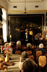 Juliusz Adamowski speaks about Robert Schumann in Music and Literature Club in Wroclaw.   (25. April 2010). Fot. M. Szwed.